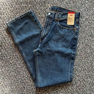 Levi's Men's Denim Dark Blue 36x34 Straight Leg, 505 Regular Jeans